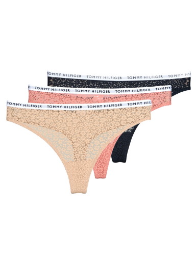 Bugyi Tommy Hilfiger briefs 3P FULL LACE THONG X3 Többszínű | UW0UW04514-0XW