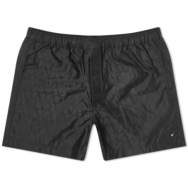 Fürdőruha Valentino Men's Icon Logo Swim Shorts Black Szürke | 4V3UH0289VF-MXM