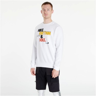Sweatshirt Nike Fleece Crew Fehér | DR8059-100, 0