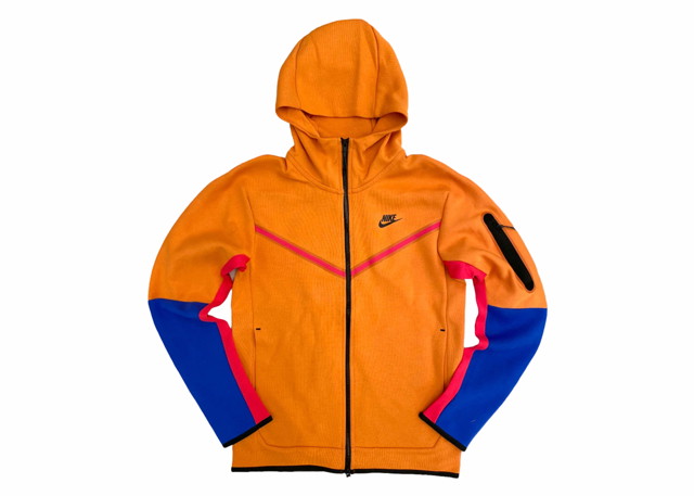 Sweatshirt Nike Sportswear Tech Fleece Full-Zip Hoodie Hot Curry 
Narancssárga | CU4489-808