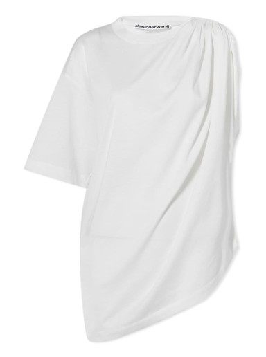 Póló Alexander Wang Shoulder Drape Tee Fehér | 1CC4221724-102