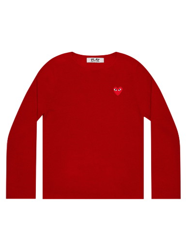 Póló Comme des Garçons PLAY Crewneck 
Piros | az n068 051 4