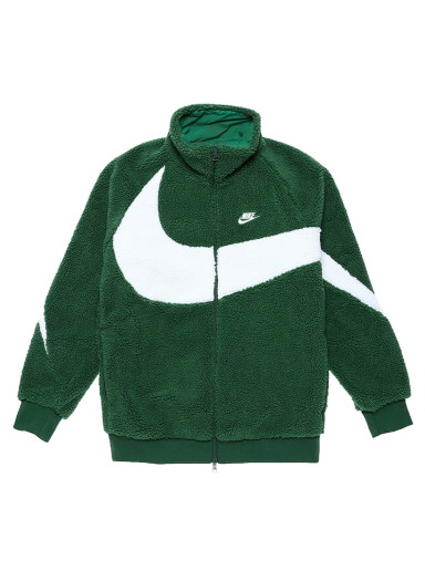 Dzsekik Nike Big Swoosh Reversible Boa Jacket Gorge Green Zöld | BQ6546-341