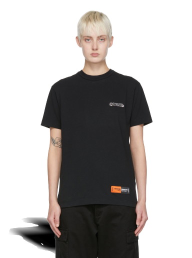 Póló HERON PRESTON Organic Cotton T-Shirt Fekete | HWAA024S22JER0021000