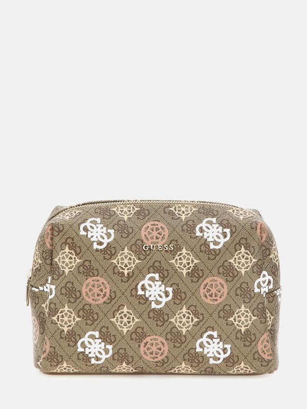 Kézitáskák GUESS Peony 4G Logo Toiletry Bag Zöld | PW7444P4215