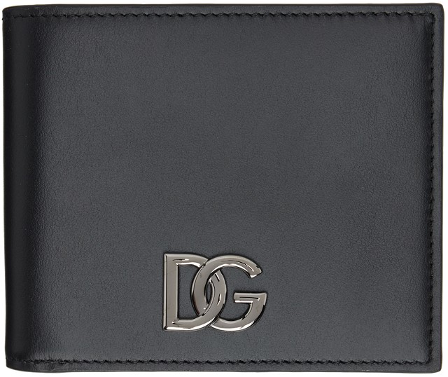 Pénztárca Dolce & Gabbana Black Calfskin Wallet Fekete | BP3102AW576