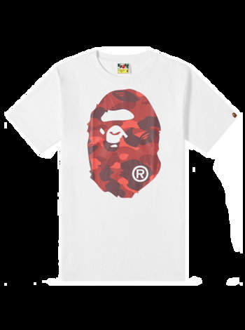 BAPE Colour Camo Big Ape Head T-Shirt White/Red 001TEJ301015M-WHTRED