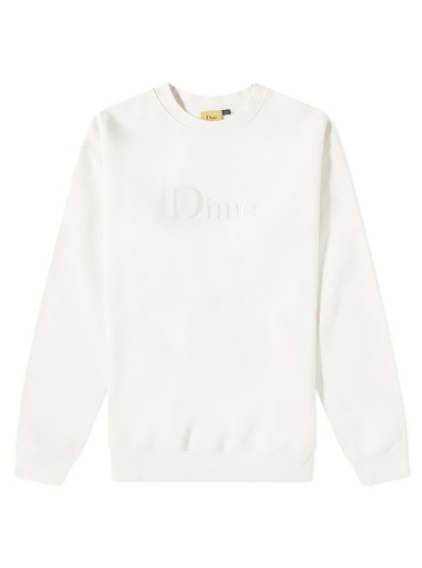 Sweatshirt Dime Classic Logo Sweatshirt Fehér | DIMESP2315RIC