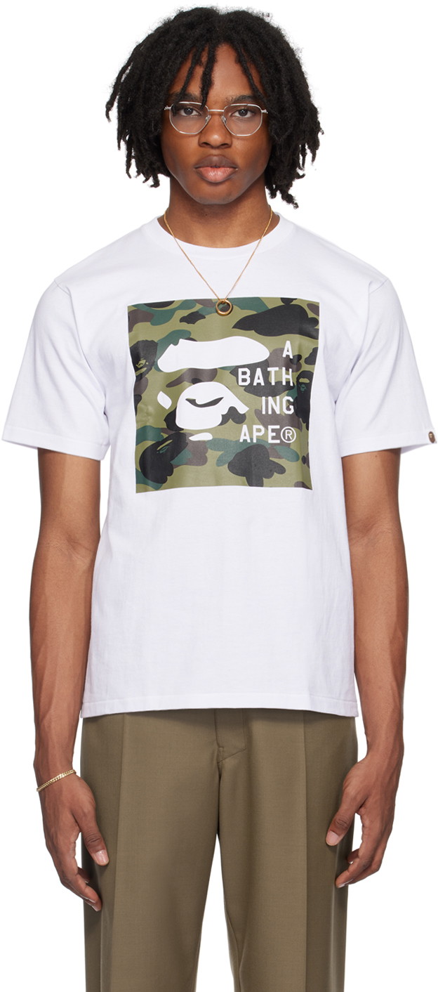 Póló BAPE BAPE White 1st Camo T-Shirt Fehér | 001TEK301012M