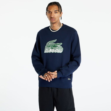 Sweatshirt Lacoste Sweatshirt Navy Blue Sötétkék | SH5087 166, 0