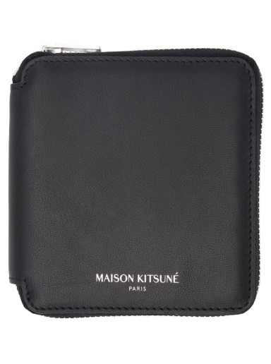 Pénztárca MAISON KITSUNÉ Square Zipped Wallet Szürke | LM05346LC0038