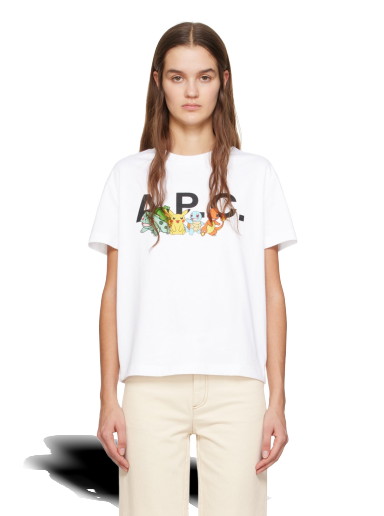 Póló A.P.C. Pokémon 'The Crew' T-Shirt Fehér | COBQX-F26309