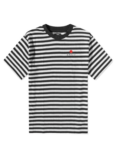 Póló EDWIN Basic Stripe Tee Fekete | I031841-0D267