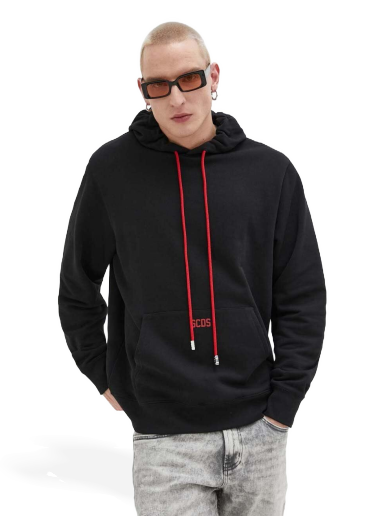 Sweatshirt GCDS Cotton Hoodie Fekete | CC94M100105