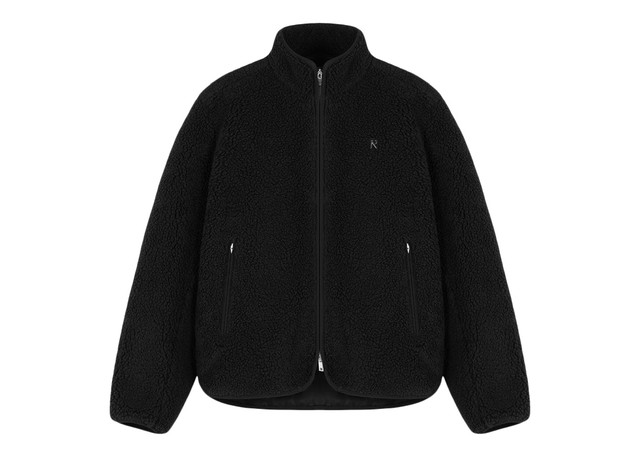 Represent Fleece Zip Through Jacket Black