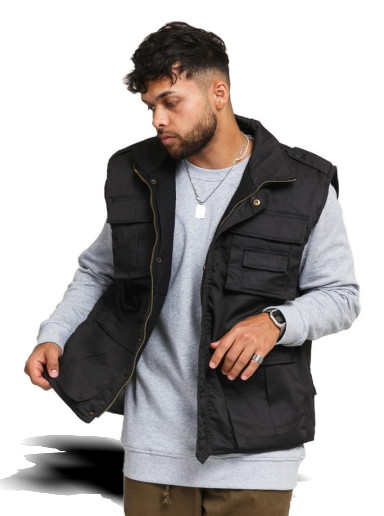 Mellények Urban Classics Ranger Vest Fekete | BD4014 black