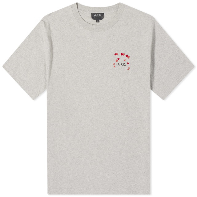 Póló A.P.C. Amo Logo T-Shirt Szürke | COEIO-M26374-PLA