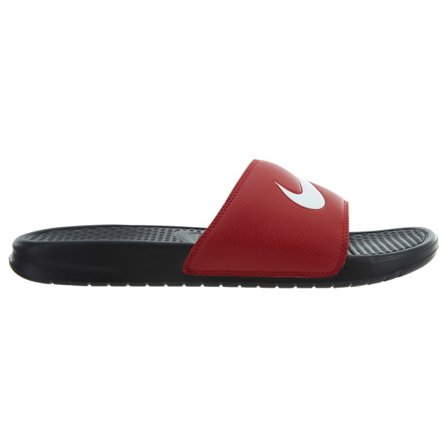 Sneakerek és cipők Nike Benassi Swoosh Black/White-Gym Red Fekete | 312618-006