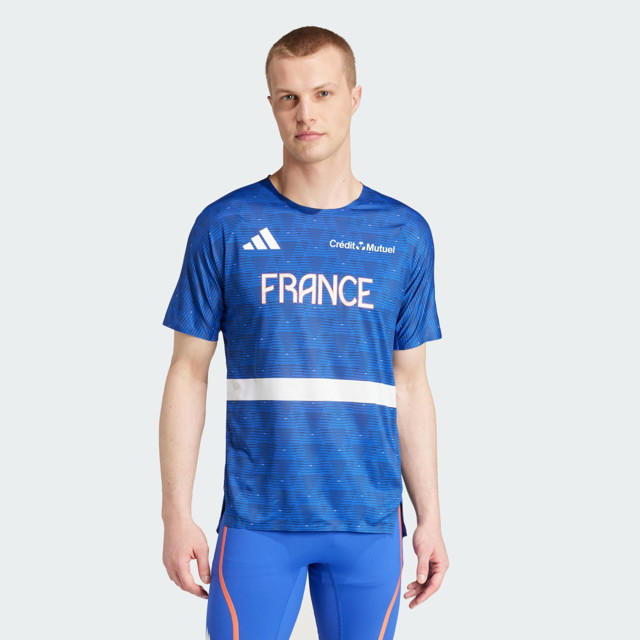 Póló adidas Performance Team France Adizero Kék | IT4006