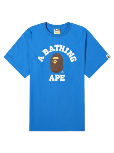 Póló BAPE College T-Shirt Kék | 001TEJ801001M-BLU