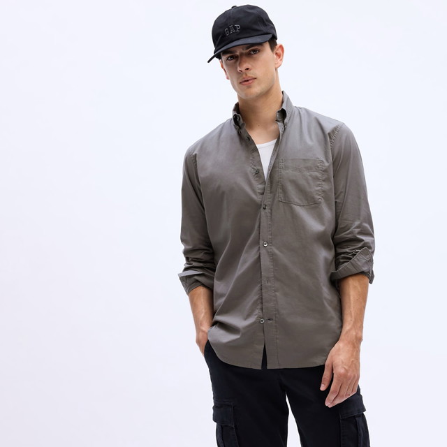 Standard Stretch Poplin Shirt New Shadow