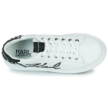 Sneakerek és cipők KARL LAGERFELD KAPRI Whipstitch Lo Lace Fehér | KL62572-010, 5