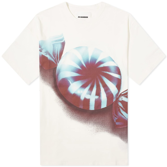 Póló Jil Sander Candy T-Shirt Fehér | J21GC0131-J20118-134