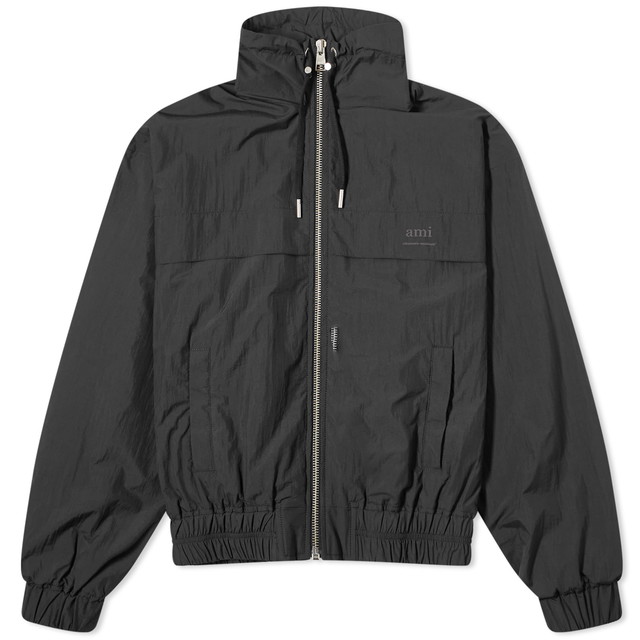 Dzsekik AMI Zipped Wind Breaker Fekete | HJK051-PA0009-001