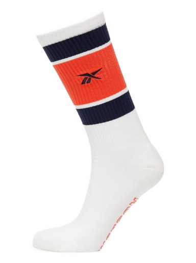 Zoknik és harisnyanadrágok Reebok Cl Basketball Sock Fehér | HF8408