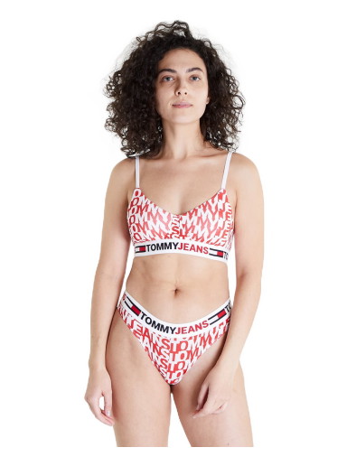 Melltartó Tommy Hilfiger Lightly Lined Bralette 
Piros | UW0UW03863 09U