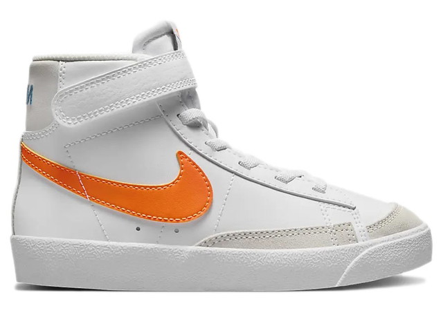 Sneakerek és cipők Nike Blazer Mid 77 White Total Orange (PS) Szürke | DA4087-116