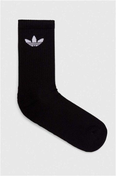 Zoknik és harisnyanadrágok adidas Originals Trefoil Cushion Crew Socks –⁠ 6 pack Fekete | IJ5618, 2