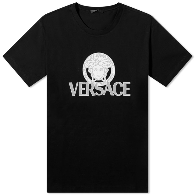 Póló Versace Men's Medusa Print Black Fekete | 1014226-1A10088-1B000