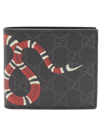 GG Supreme Snake Wallet Black