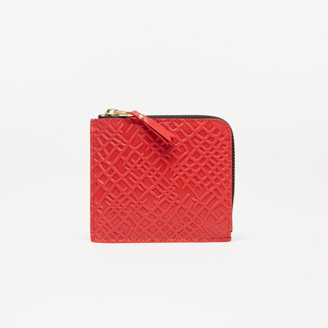 Embossed Roots Wallet Red