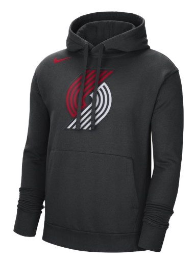 Sweatshirt Nike Portland Trail Blazers NBA Fleece Pullover Hoodie Fekete | DN8644-010