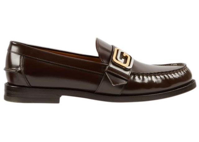 Sneakerek és cipők Gucci GG Buckle Loafer Brown Fekete | 723631 17X00 2106