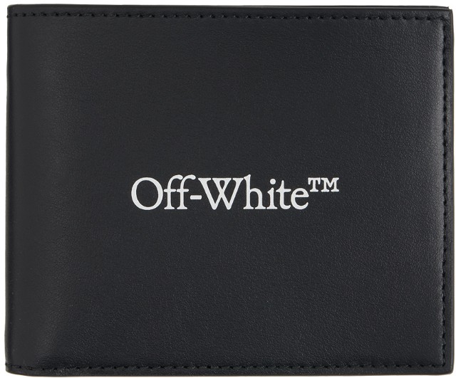 Pénztárca Off-White Black Bookish Wallet Fekete | OMNC085S24LEA0011001