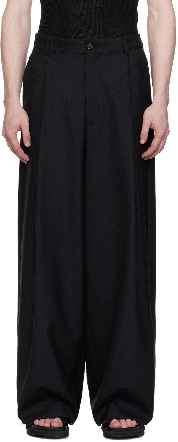 Nadrág Dries Van Noten Pleated Trousers Fekete | 241-020908-8218