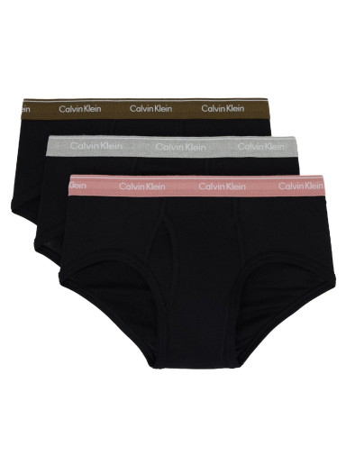 Boxerek CALVIN KLEIN Underwear Three-Pack Black Briefs Fekete | NB3999-914