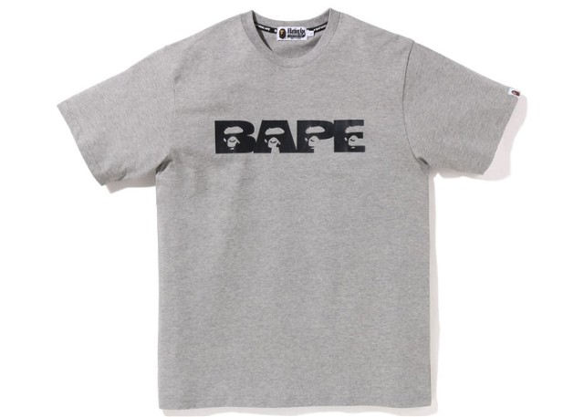 Póló BAPE BAPE Bape Logo Tee Grey Szürke | 1I80-109-005