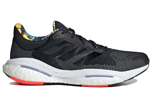 Sneakerek és cipők adidas Performance adidas Solarglide 5 Black Solar Red Purple Fekete | GX5471