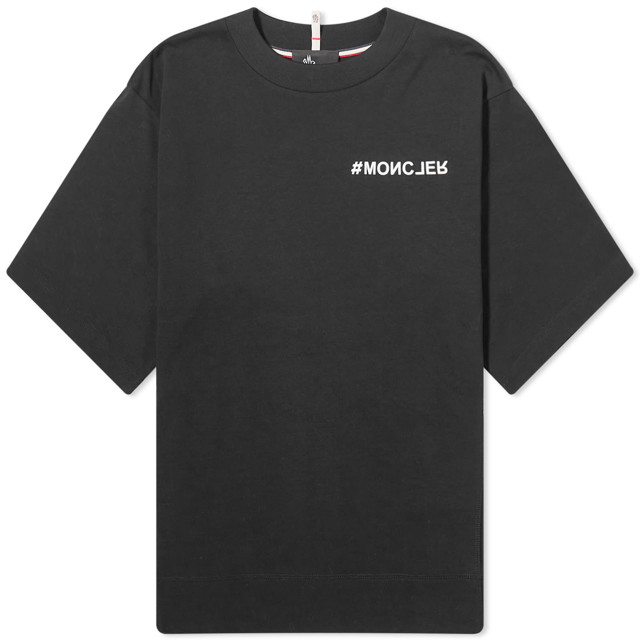 Póló Moncler Logo T-Shirt Fekete | 8C000-02-83927-999
