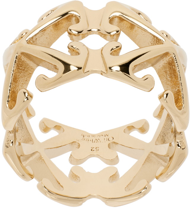 Gyűrűk Off-White Gold Multi Arrow Ring Fémes | OWOC118S24MET0017600