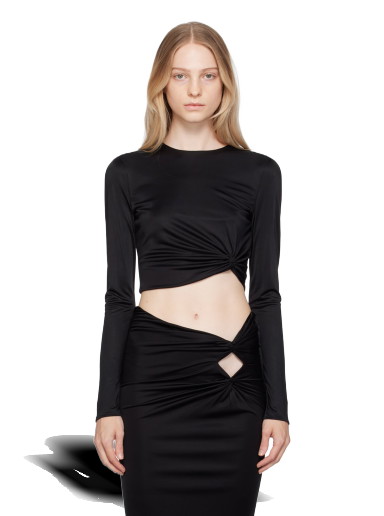 Póló Versace Dua Lipa x Long Sleeve T-Shirt Fekete | 1011245_1A00572