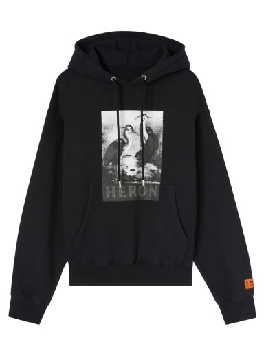 Sweatshirt HERON PRESTON Halftone Heron Hoodie Fekete | HMBB024F22JER0121010