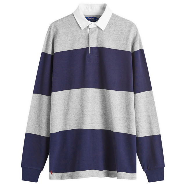 Pólóingek Polo by Ralph Lauren Block Stripe Rugby Shirt Sötétkék | 710941594001