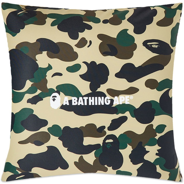 Lakberendezés BAPE A Bathing Ape 1St Camo Square Fluffy Beads Cus Zöld | 001HOJ301012M-YLW