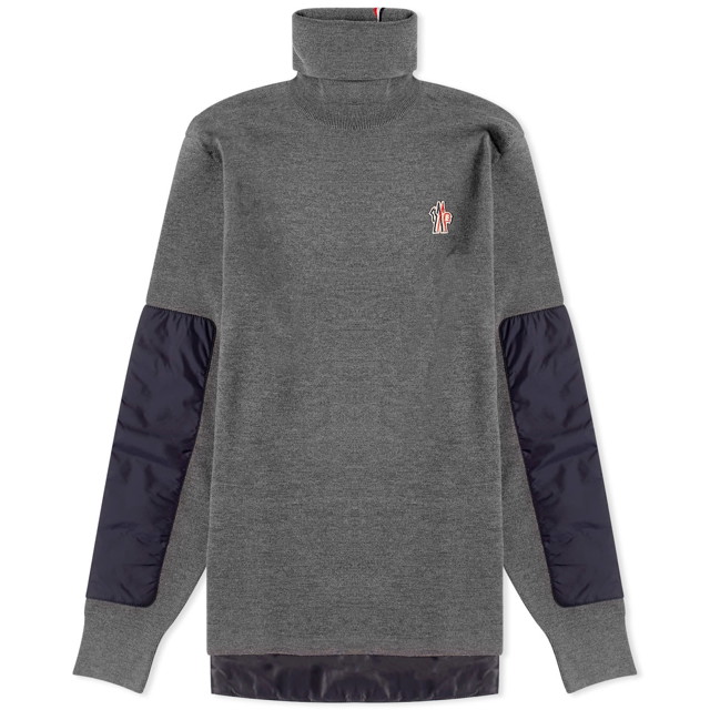 Pulóver Moncler Grenoble Crew Knit Sweater Szürke | 9F000-02-M1122-971