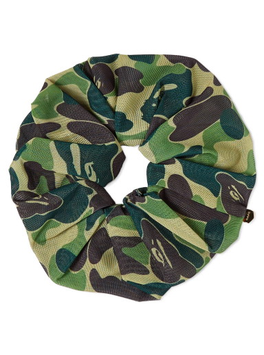 Sálak és kendők BAPE ABC Camo Scrunchie Green Zöld | 001GDJ302005L-GRN